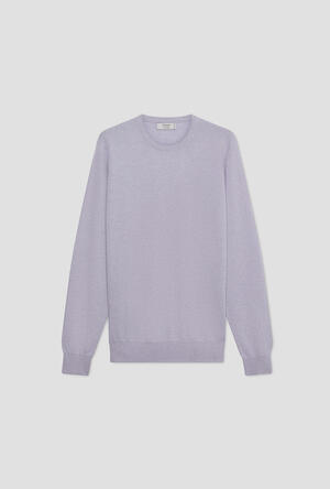 Pure cashmere crew neck ROYAL RED - Ferrante | img vers.300x/